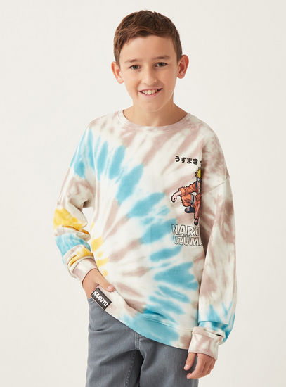 Naruto Tie-Dye Print Sweatshirt