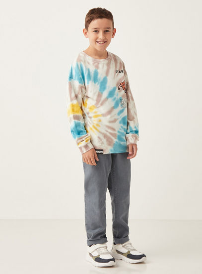 Naruto Tie-Dye Print Sweatshirt