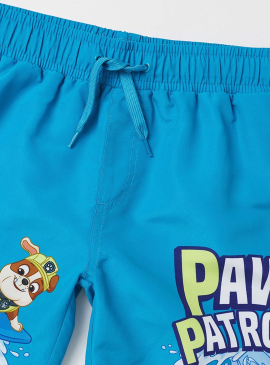 PAW Patrol Print BCI Cotton Shorts with Elasticated Waistband
