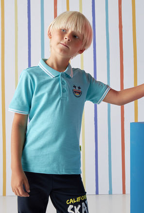 Graphic Print Polo T-shirt-mxkids-boystwotoeightyrs-clothing-teesandshirts-poloshirts-1