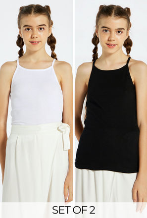Set of 2 - Solid Camisole with Square Neck and Spaghetti Straps-mxkids-girlseighttosixteenyrs-clothing-tops-camisoles-3