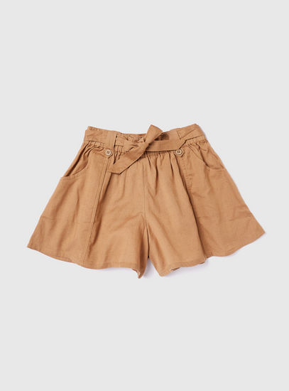 Set of 2 - Assorted Shorts with Tie-Up Belt