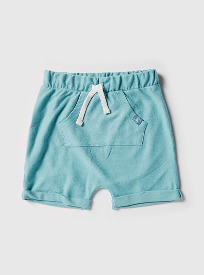 Set of 2 - Assorted Mid-Rise Shorts with Drawstring Closure and Pocket