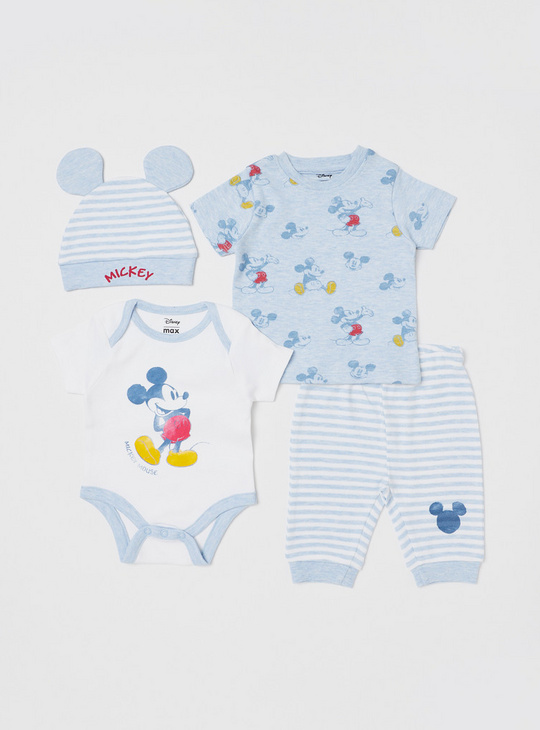 Mickey Mouse Print 6-Piece Clothing Gift Set