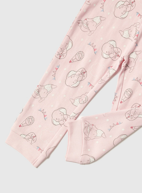 Dumbo Print Short Sleeve T-shirt and Pyjama Set