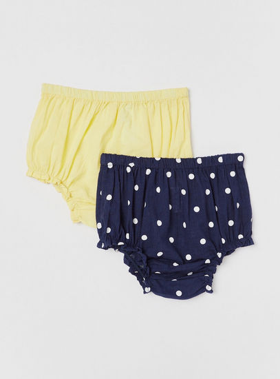 Set of 2 -  Assorted Bloomers with Elasticated Waistband