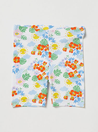 Set of 2 - Printed Shorts with Elasticated Waistband