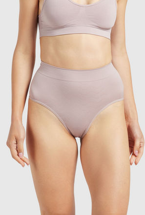 Solid Shaping Brief with Elasticated Waistband