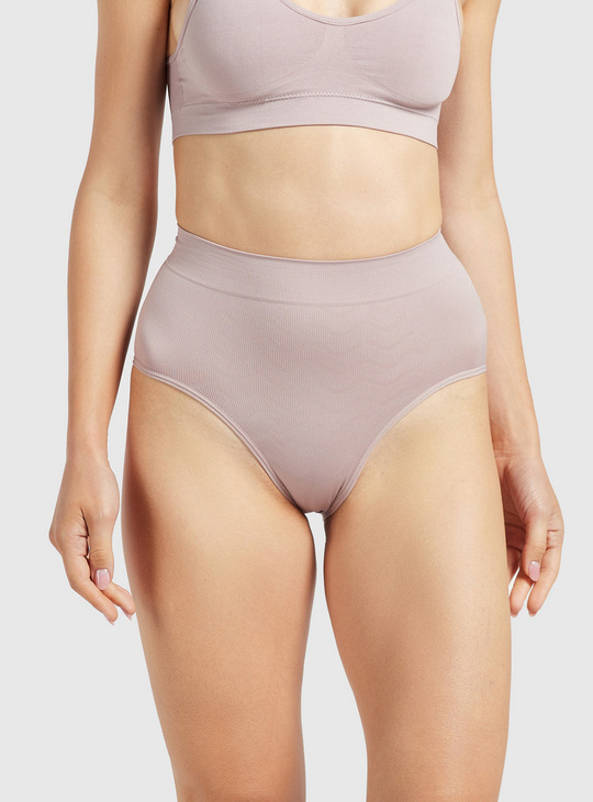 Solid Shaping Brief with Elasticated Waistband