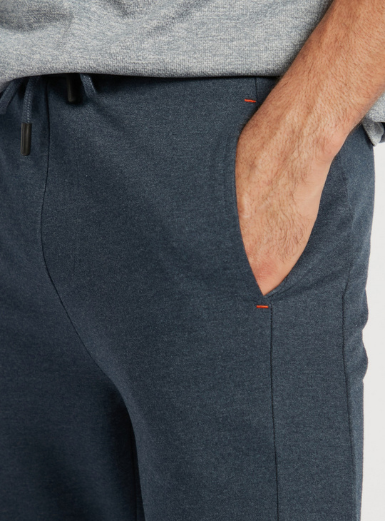Printed Anti-Pilling Jog Pants with Drawstring Closure and Pockets