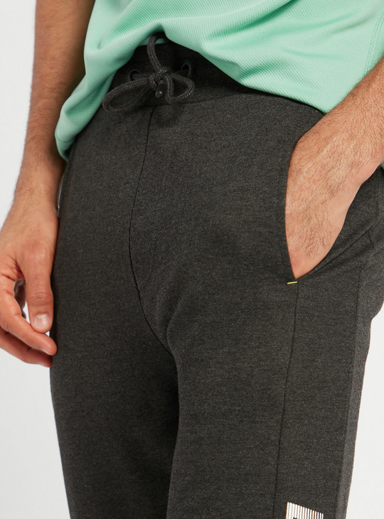Printed Anti-Pilling Jog Pants with Pockets and Drawstring Closure