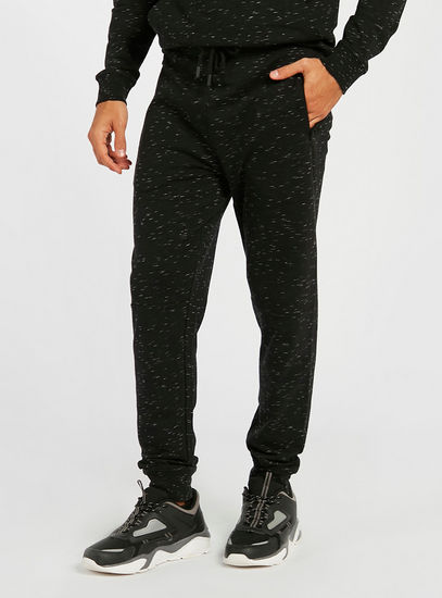 All-Over Injected Print Slim Fit Jog Pants with Pockets and Drawstring Closure-Joggers-image-1
