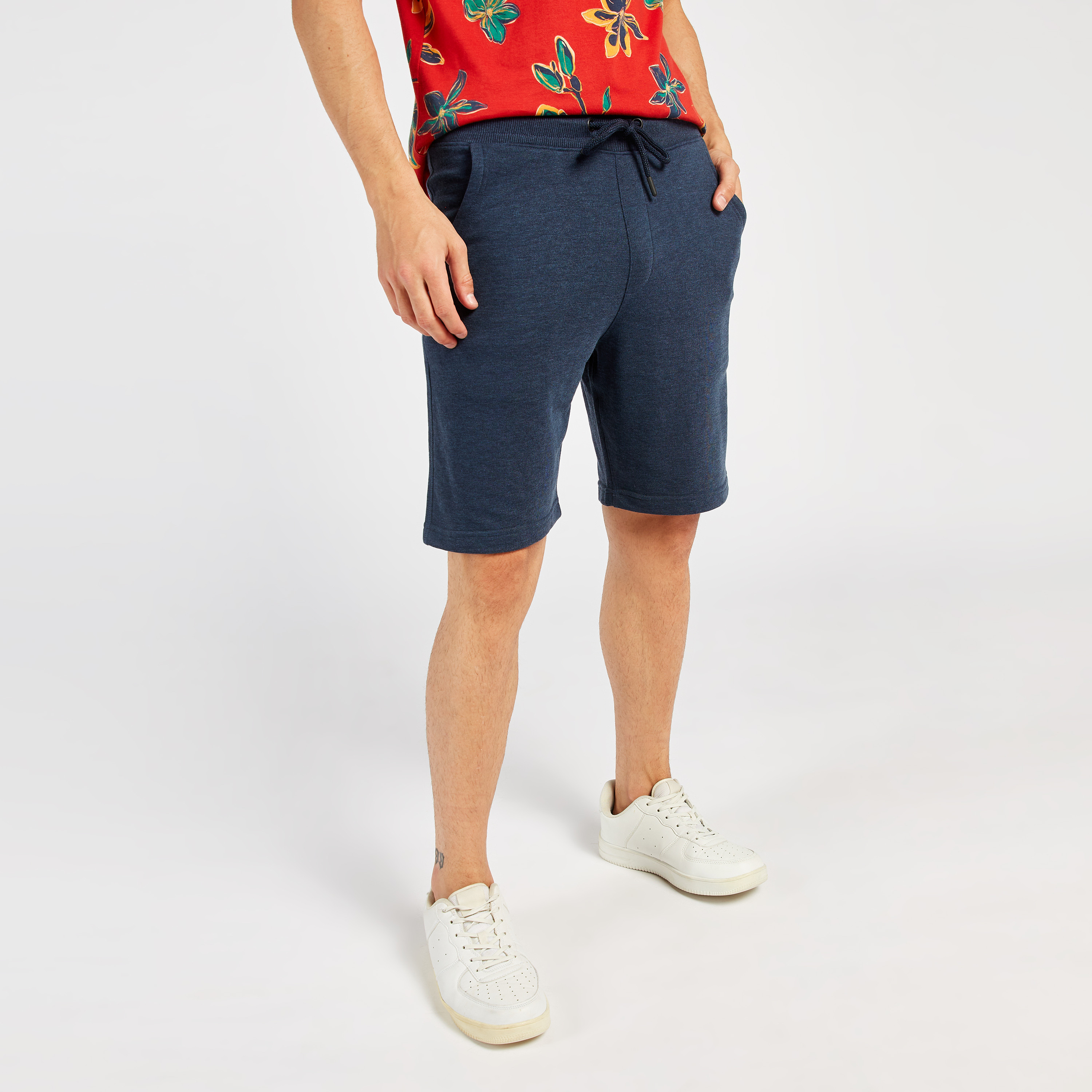 Shop Solid Mid-Rise Shorts with 