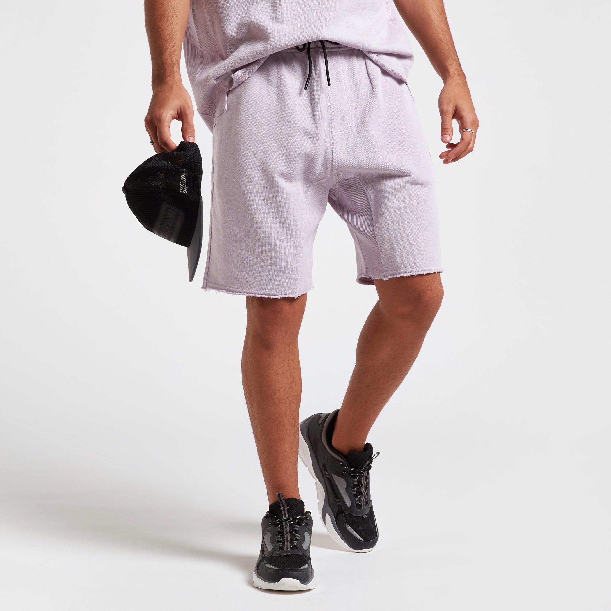 Slim fit fleece shop shorts