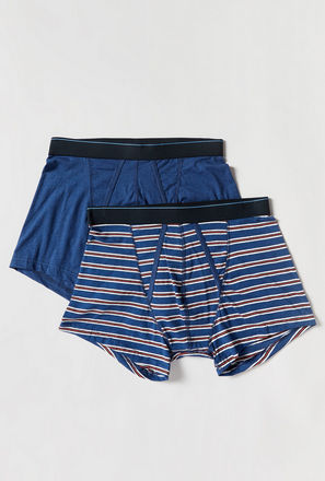 Set of 2 - Printed Trunks with Elasticated Waistband