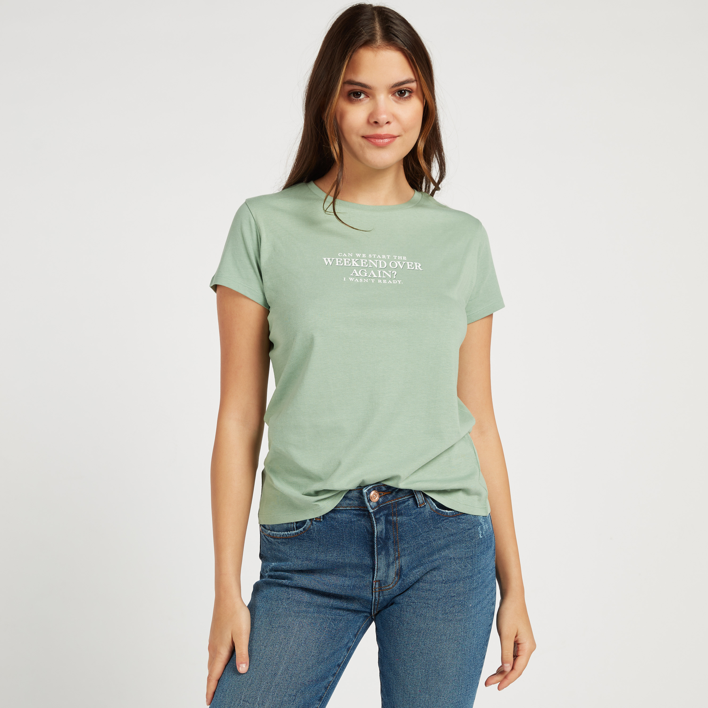 Typographic Print BCI Cotton T-shirt 