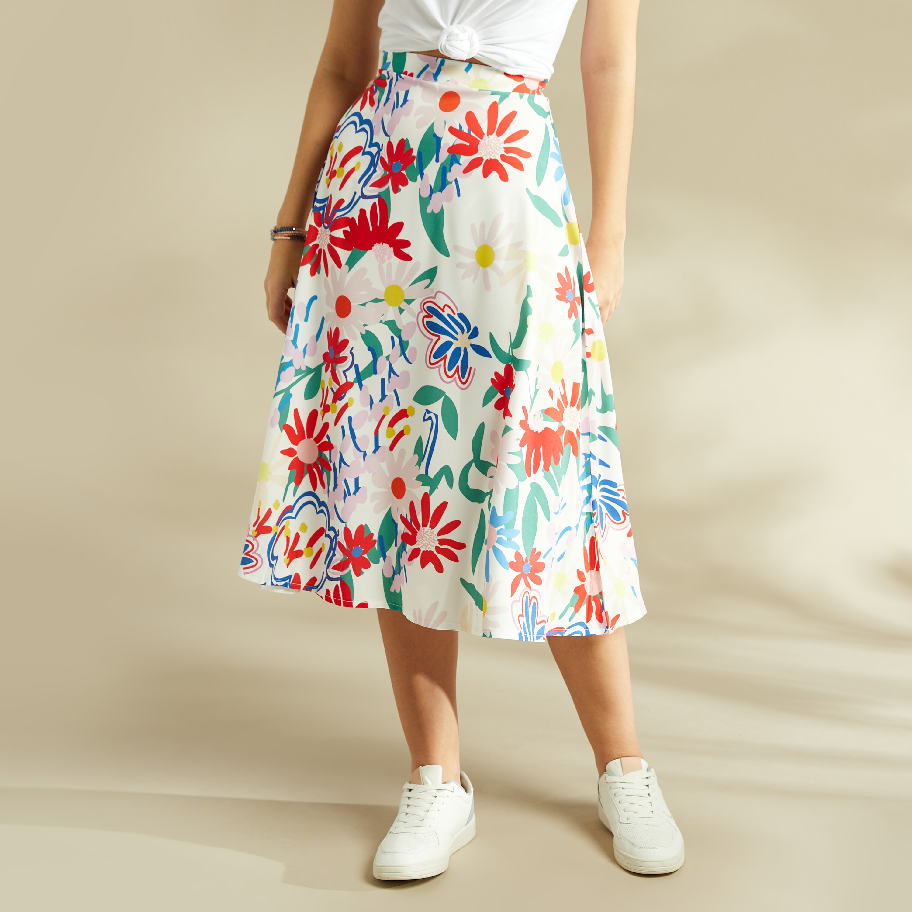 A line hotsell midi skirt floral