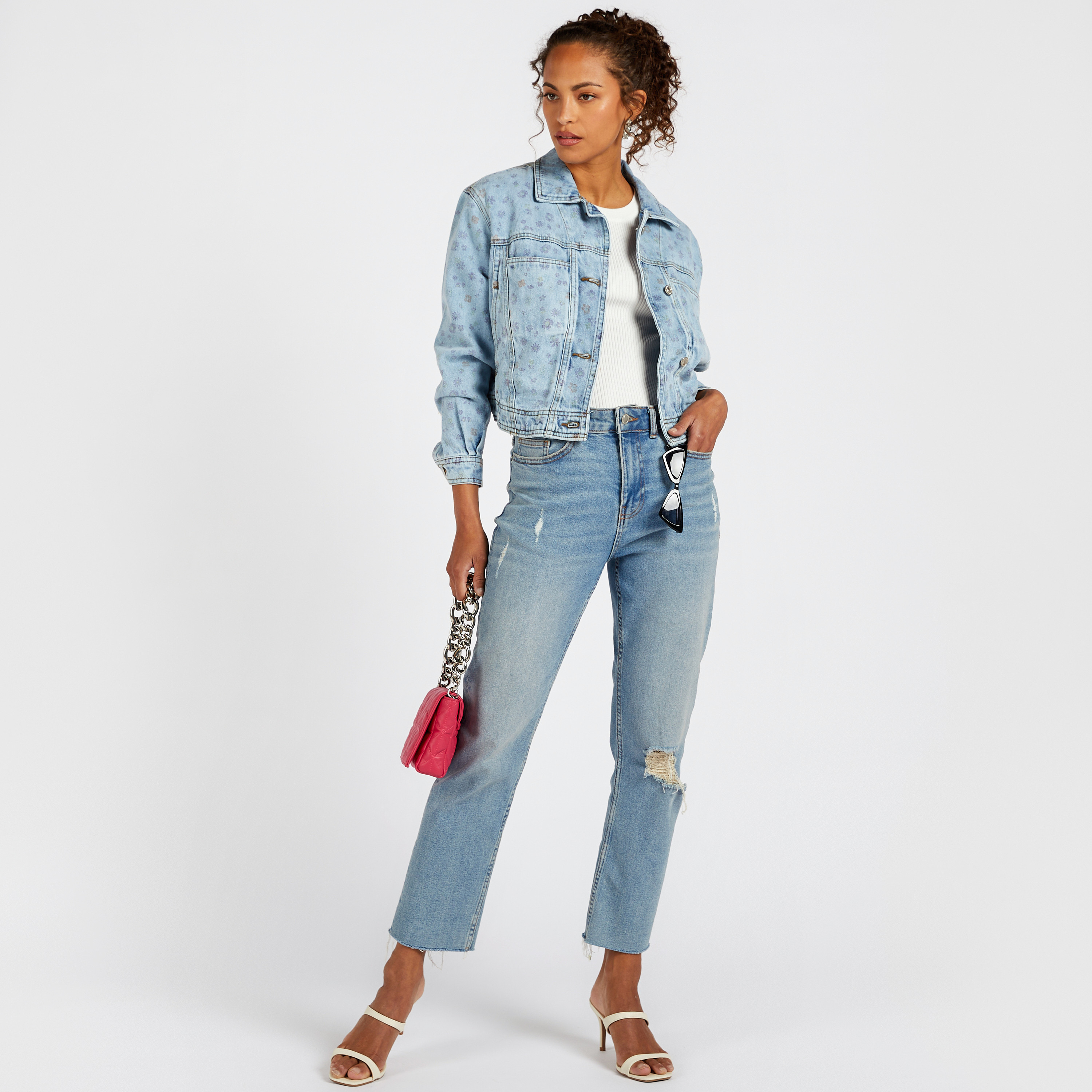 Max fashion denim jacket sale