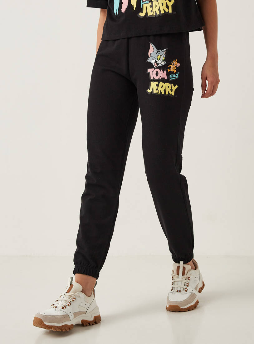 Shop Tom and Jerry Print Joggers with Elasticated Waistband Online | Max UAE