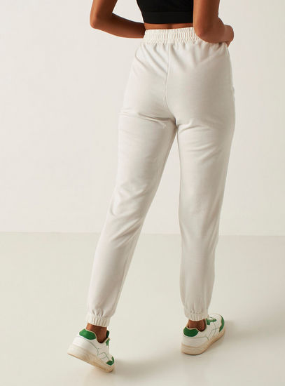 Printed Mid-Rise Jog Pants with Elasticated Waistband