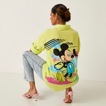 Mickey Mouse Shirt with Long Sleeves and Pocket
