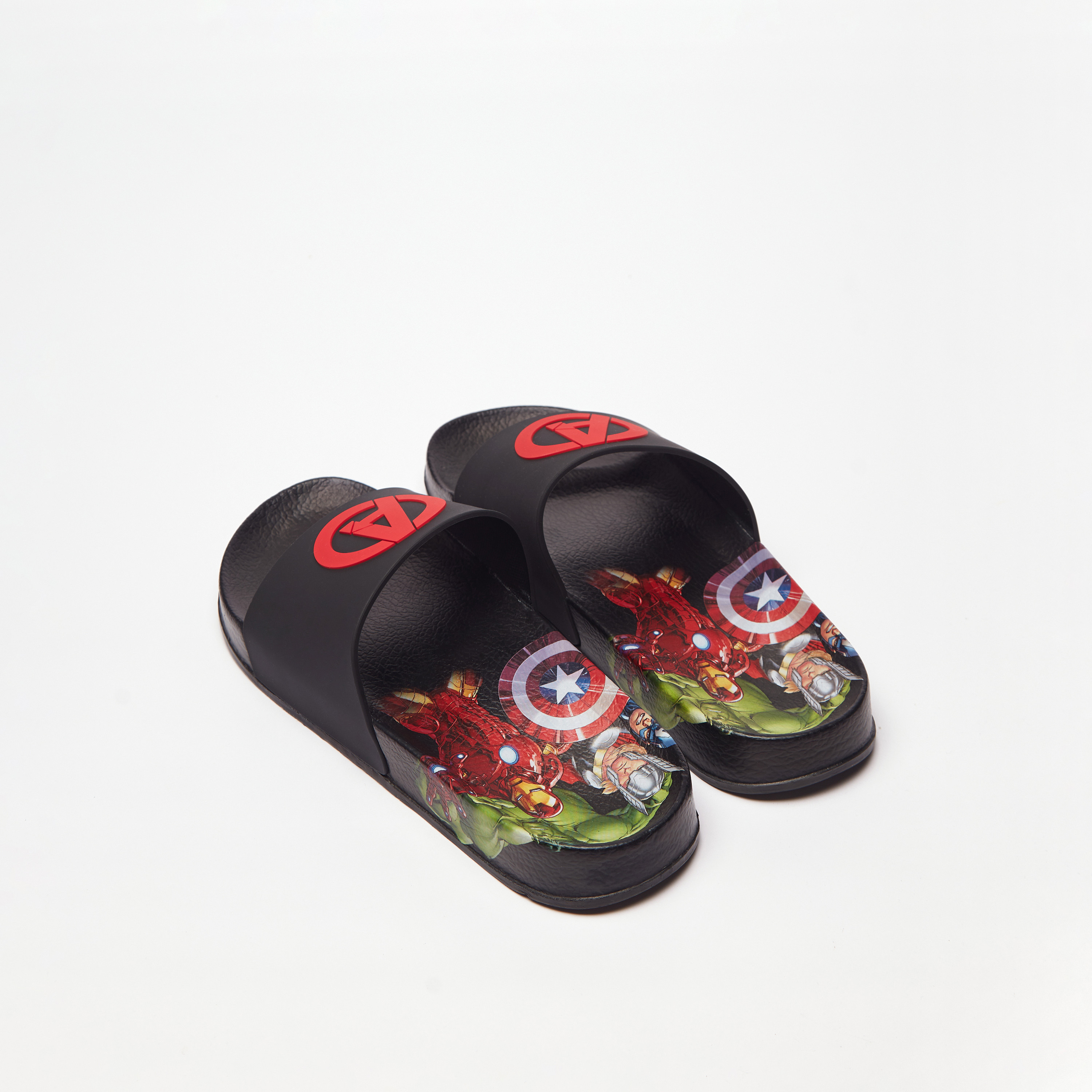 Shop Avengers Print Slip On Slide Slippers Online Max UAE