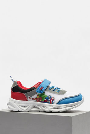 Avengers Print Sports Shoes with Hook and Loop Closure-mxkids-boyseighttosixteenyrs-shoes-sportsshoes-0
