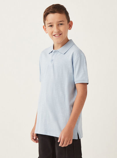 Pack of 2 - Plain Jersey Polo T-shirt