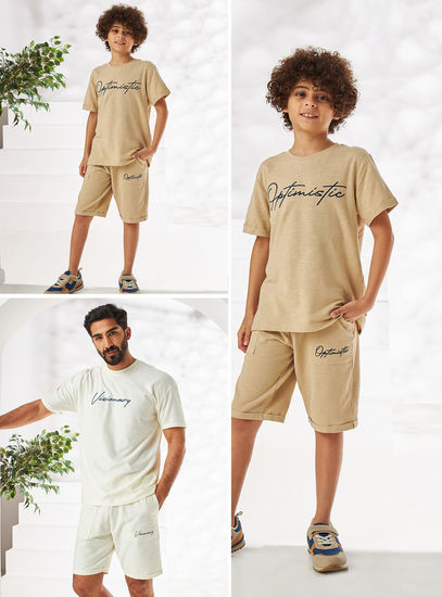 Optimistic Detail T-shirt and Shorts Set-Sets & Outfits-image-0