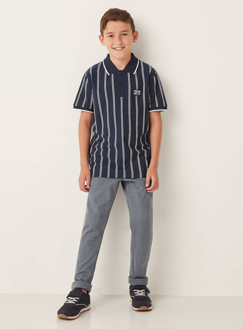 Striped Polo T-shirt-Polo Shirts-image-1