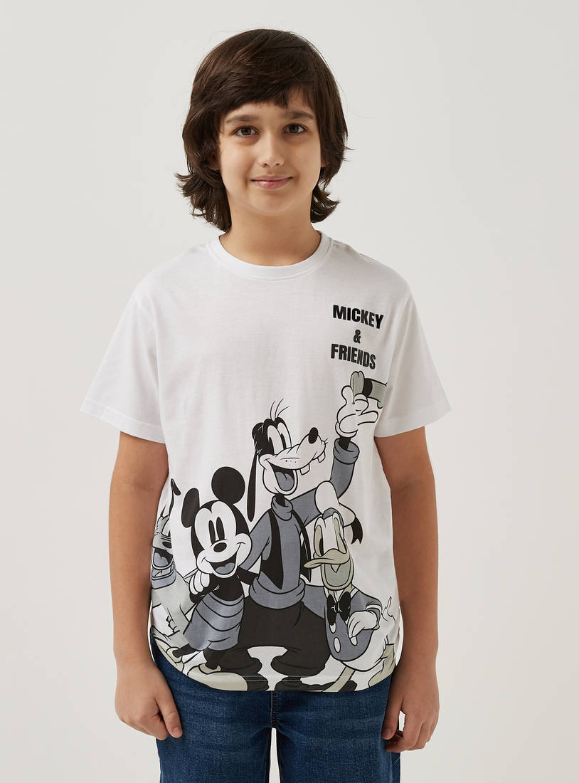Mickey Mouse and Friends Print T-shirt-T-shirts-image-0