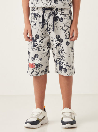 All-Over Mickey Mouse Print Shorts