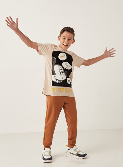 Mickey Mouse Print T-shirt-Tops & T-shirts-image-1