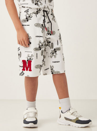 All-Over Mickey Mouse Print Shorts