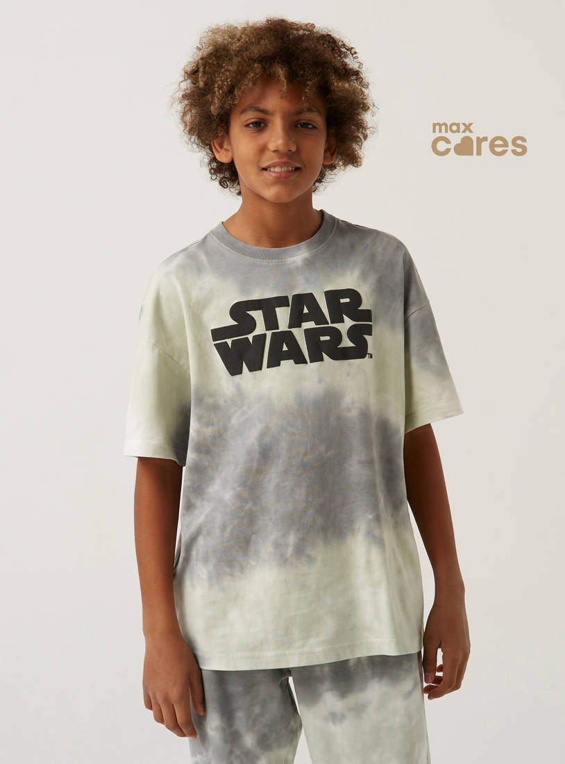 Star Wars Tie-Dye Print T-shirt-Tops & T-shirts-image-0