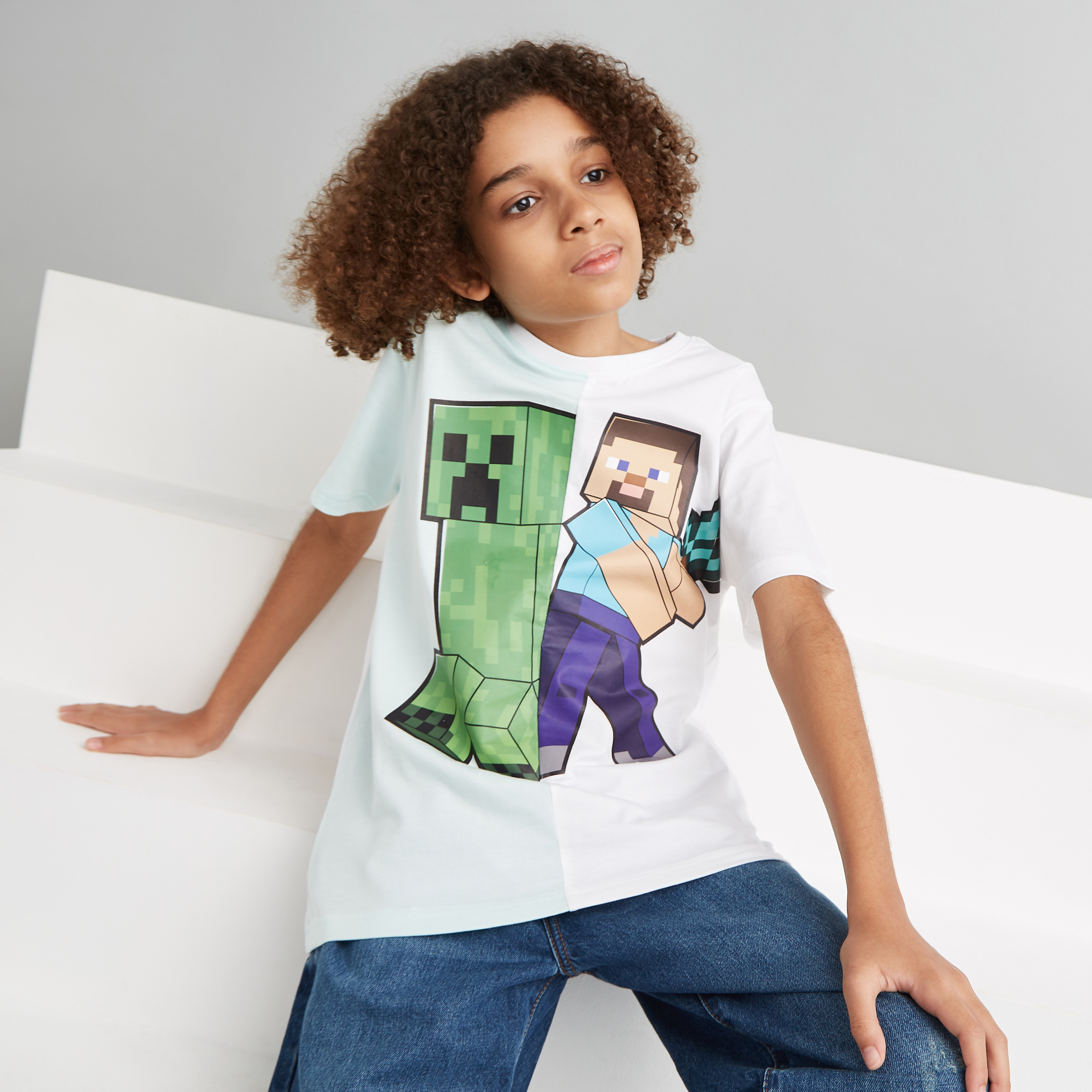 Minecraft t shirt outlet 8-9 years