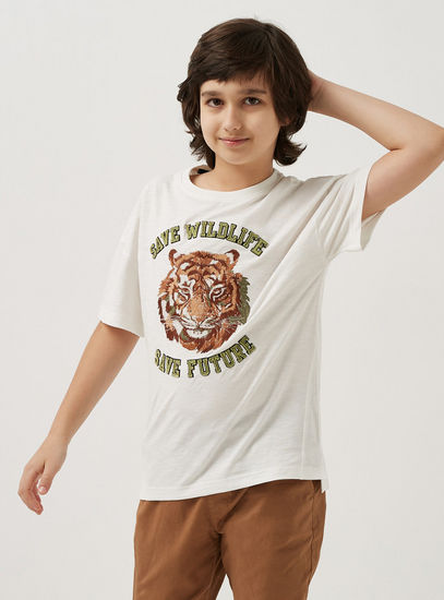 Tiger Print T-shirt-T-shirts-image-0