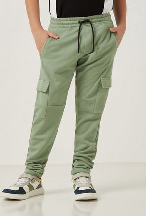 Regular Fit Dyed Pull-On Cargo Pants