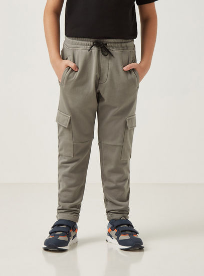 Regular Fit Dyed Pull-On Cargo Pants