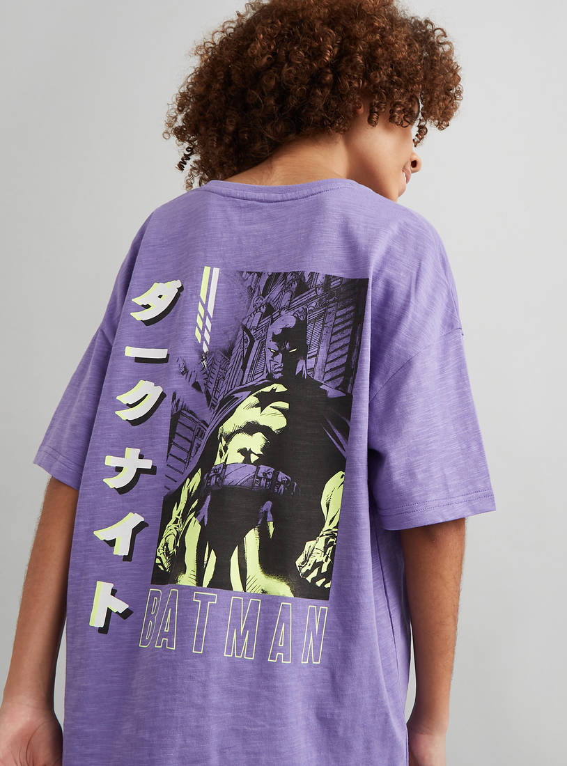 Batman Print T-shirt-Tops & T-shirts-image-0