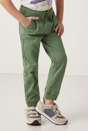 Canvas Stretch Joggers-mxkids-boystwotoeightyrs-clothing-bottoms-joggers-1