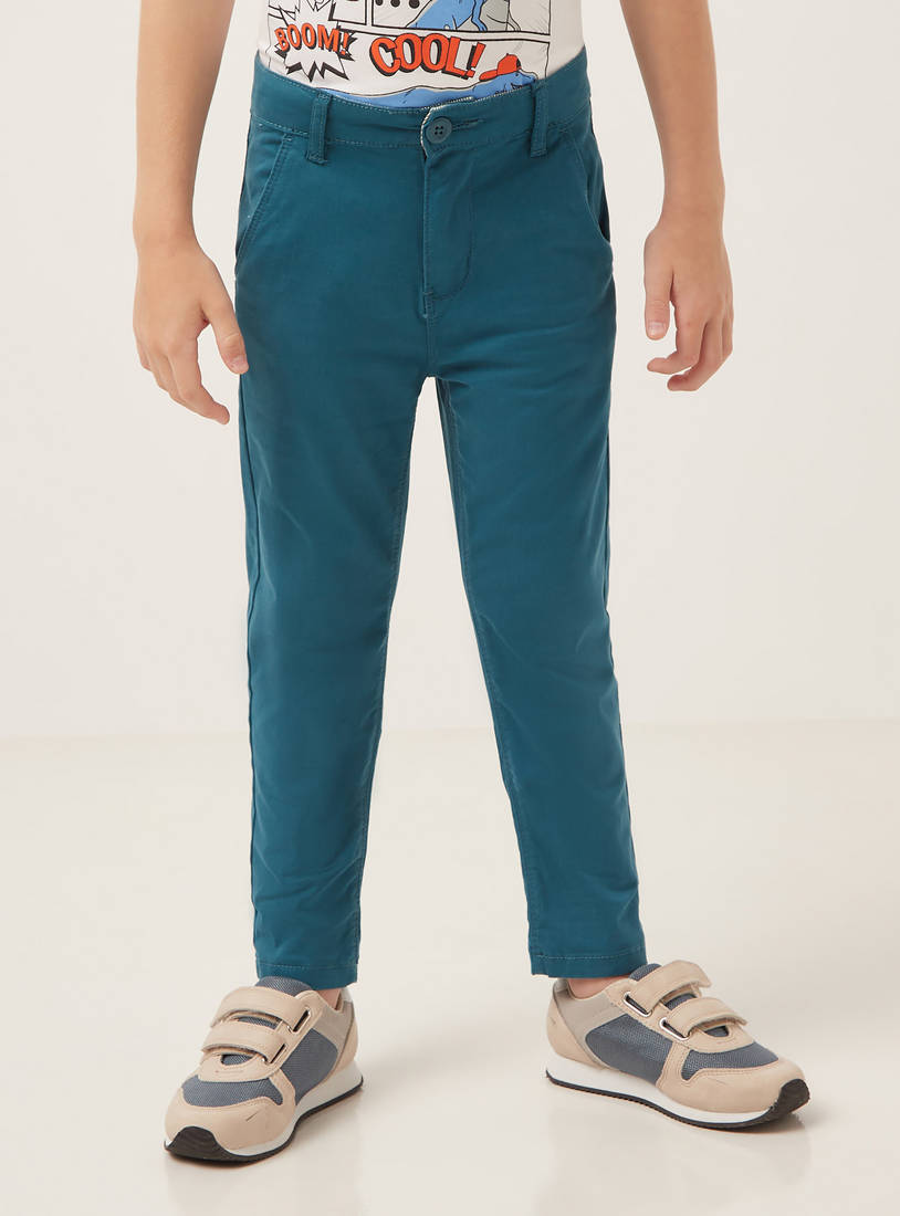 Plain Twill Chinos-Trousers-image-0