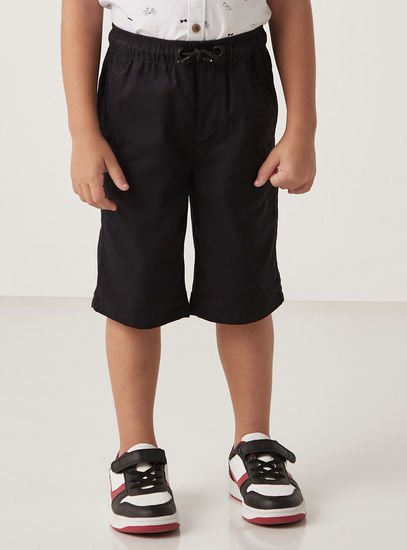 Plain Pull-On Shorts-Shorts-image-0