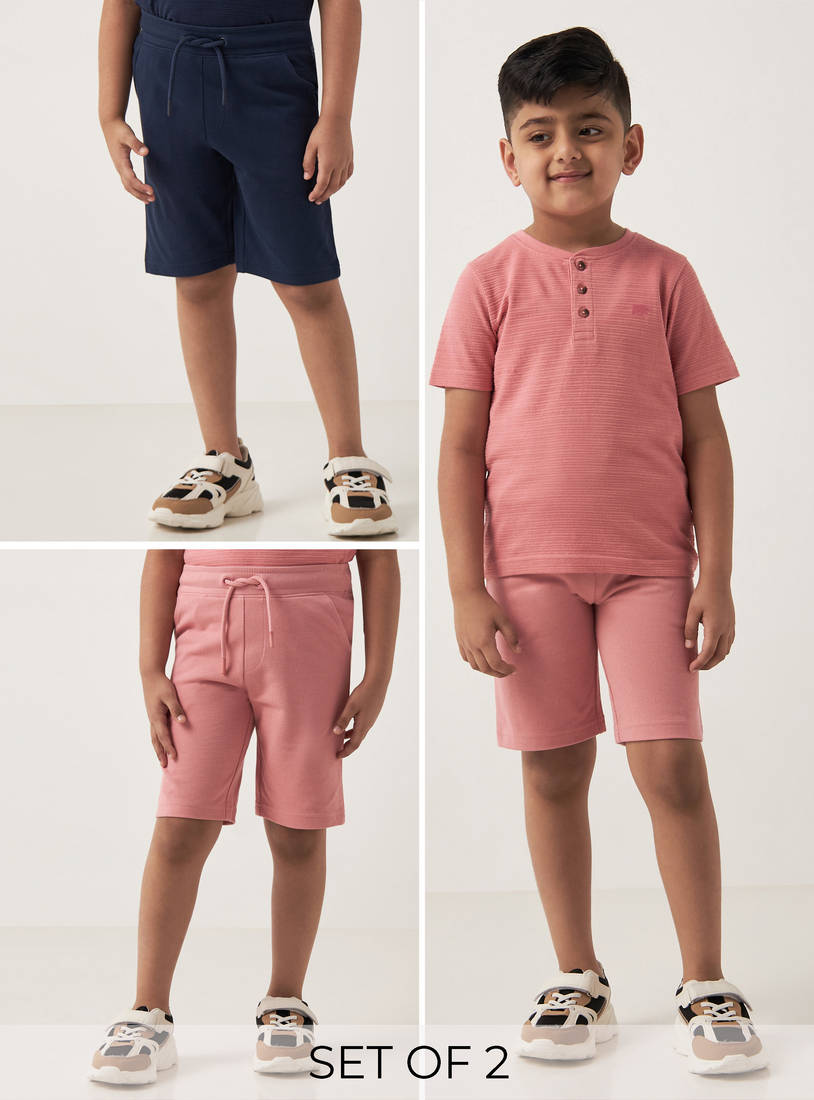 Pack of 2 - Plain Shorts-Shorts-image-0