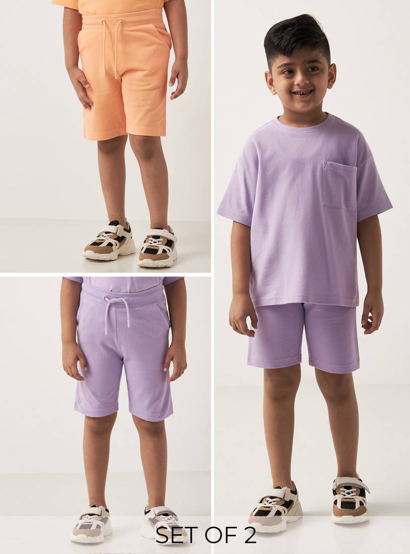 Pack of 2 - Plain Shorts-Shorts-image-0
