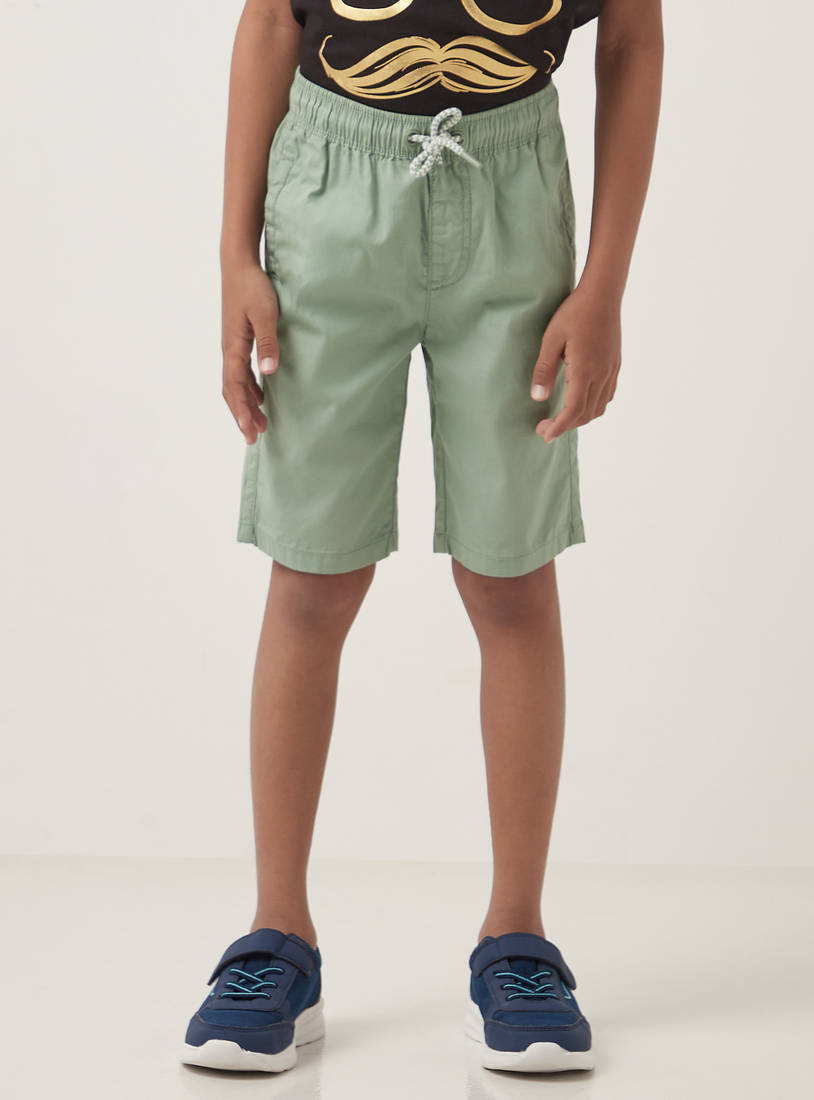 Pack of 2 - Plain Pull-On Shorts-Shorts-image-1