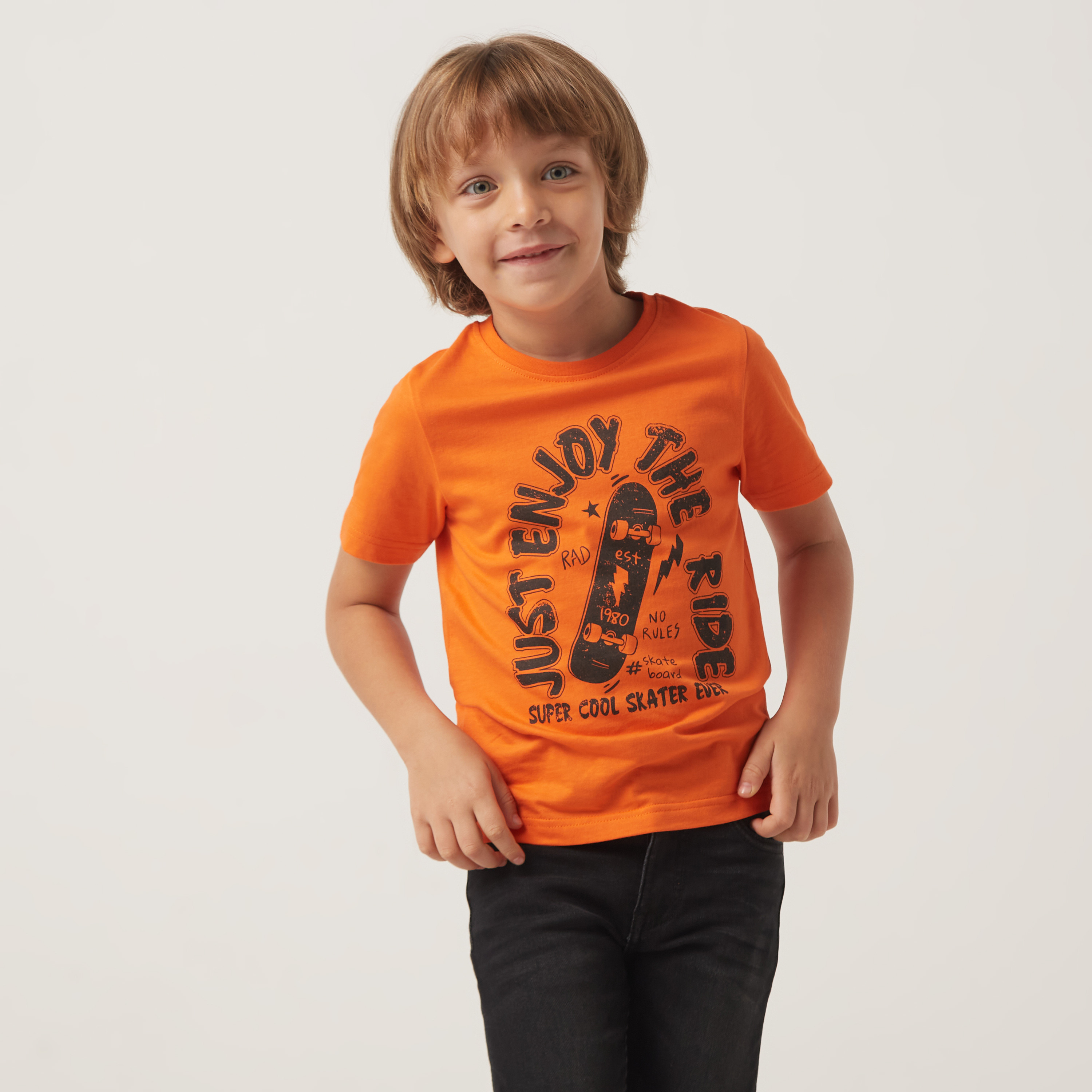 Orange t shirt next day outlet delivery