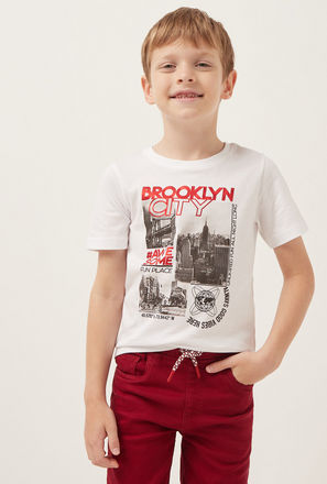 City Photographic Foil Print T-shirt