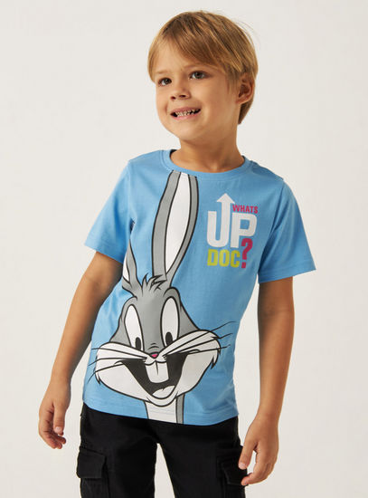 Bugs Bunny Print T-shirt-T-shirts-image-0