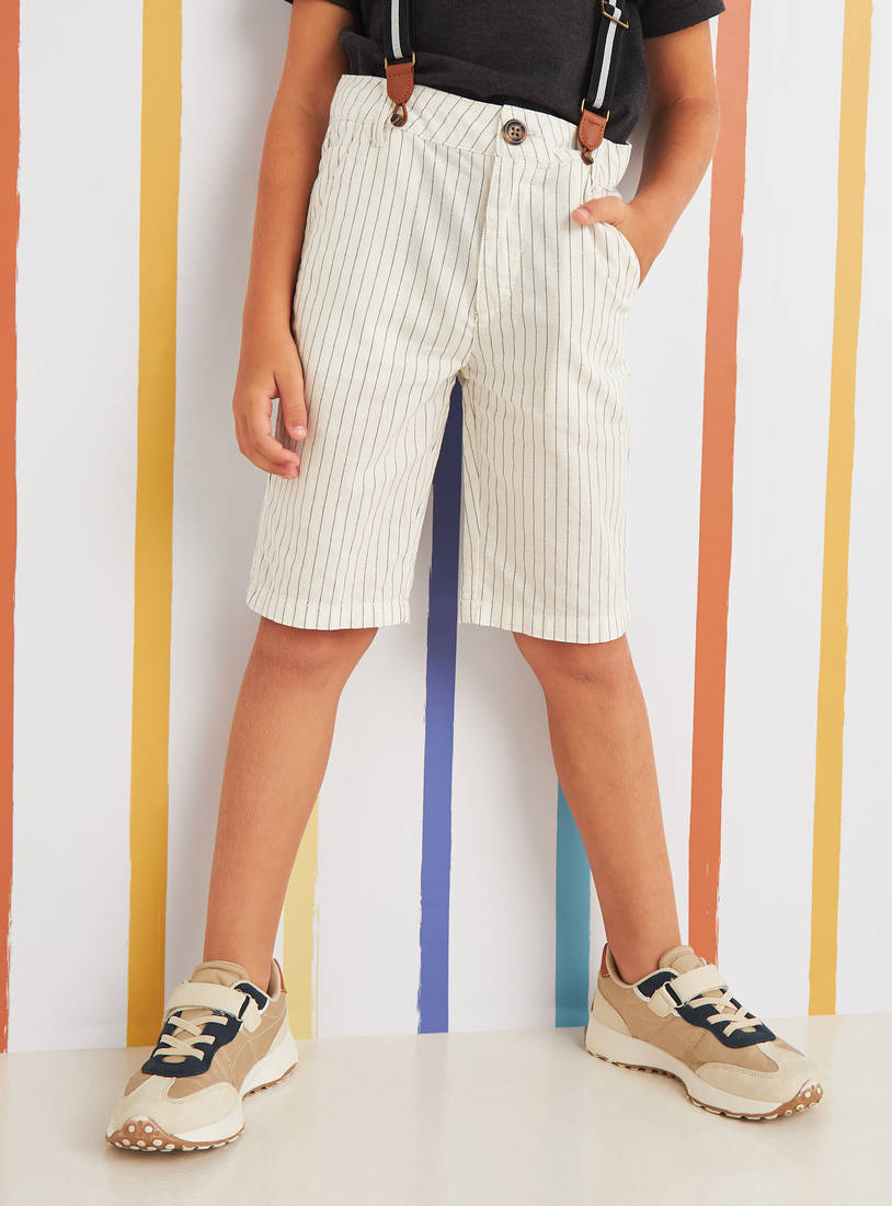Striped Shorts with Suspenders-Shorts-image-0